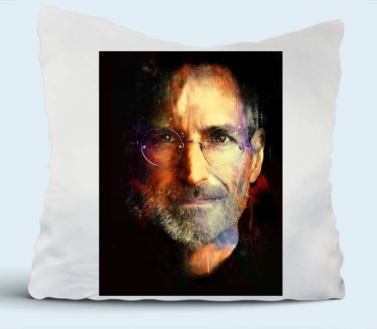 Стив Джобс подушка (цвет: белый)