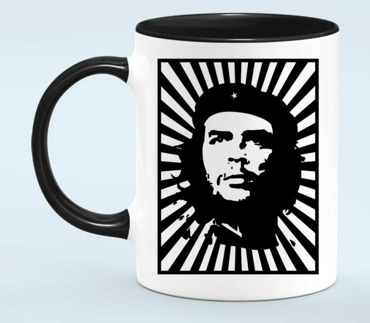 Che Guevara кружка двухцветная (цвет: белый + черный)