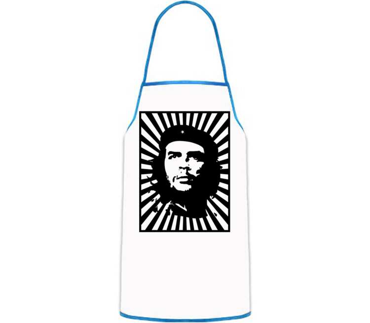 Che Guevara кухонный фартук (цвет: белый + синий)
