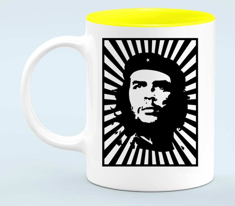 Che Guevara кружка хамелеон двухцветная (цвет: белый + желтый)