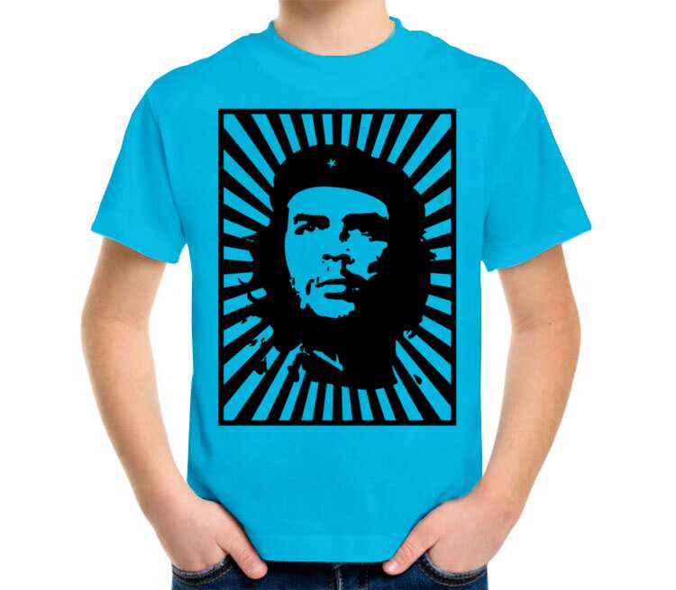 Che Guevara детская футболка с коротким рукавом (цвет: голубой)