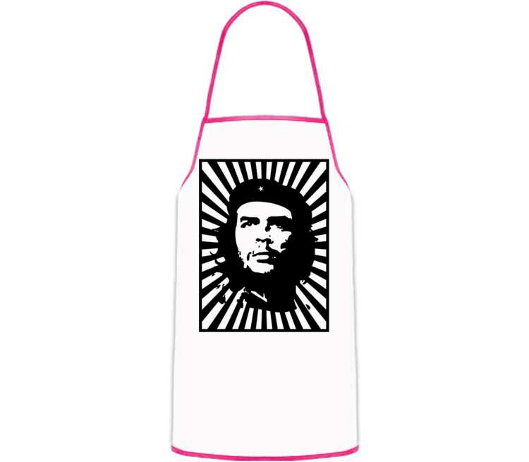 Che Guevara кухонный фартук (цвет: белый + красный)