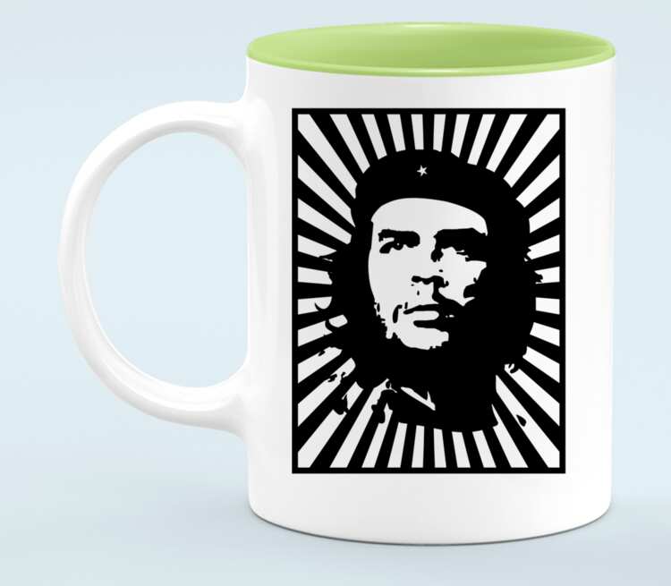 Che Guevara кружка хамелеон двухцветная (цвет: белый + светло-зеленый)