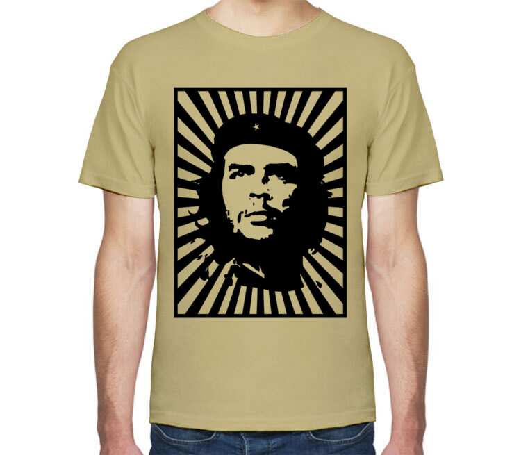 Che Guevara мужская футболка с коротким рукавом (цвет: песочный)