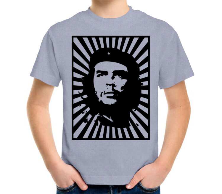 Che Guevara детская футболка с коротким рукавом (цвет: голубой меланж)