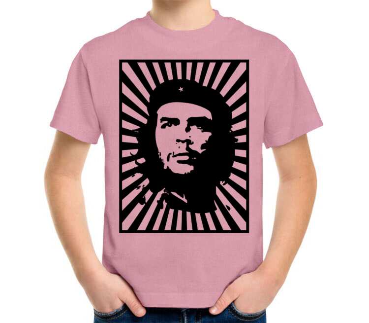 Che Guevara детская футболка с коротким рукавом (цвет: розовый меланж)