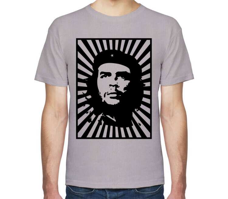Che Guevara мужская футболка с коротким рукавом (цвет: серый меланж)