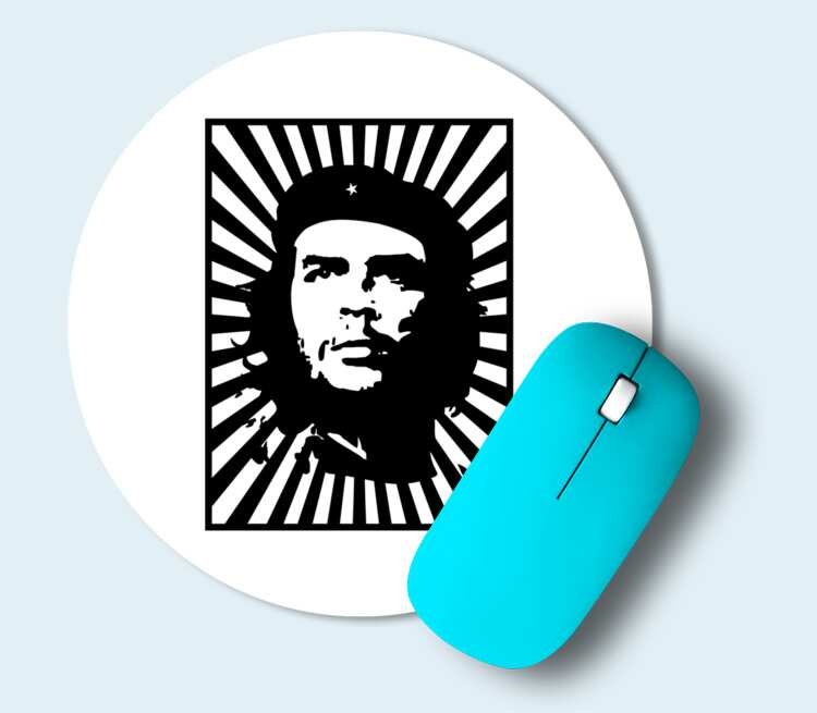 Che Guevara коврик для мыши круглый (цвет: белый)