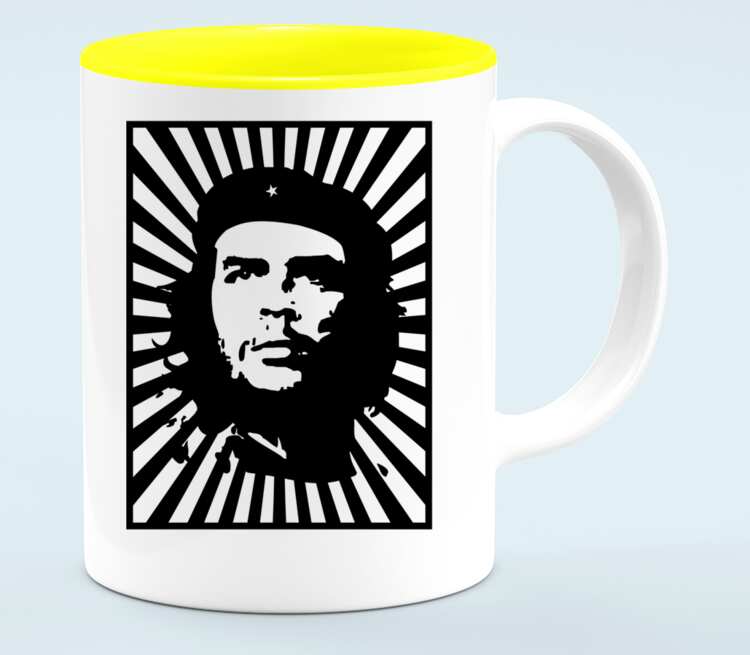 Che Guevara кружка хамелеон двухцветная (цвет: белый + желтый)