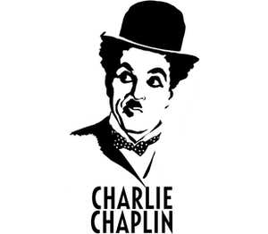 Чарли Чаплин коврик для мыши круглый (цвет: белый)