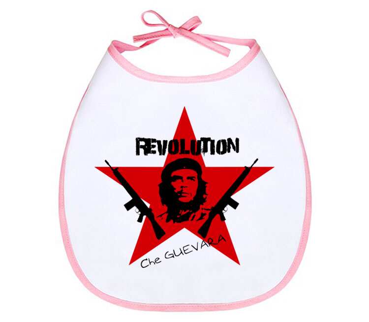 Revolution слюнявчик (цвет: белый + красный)