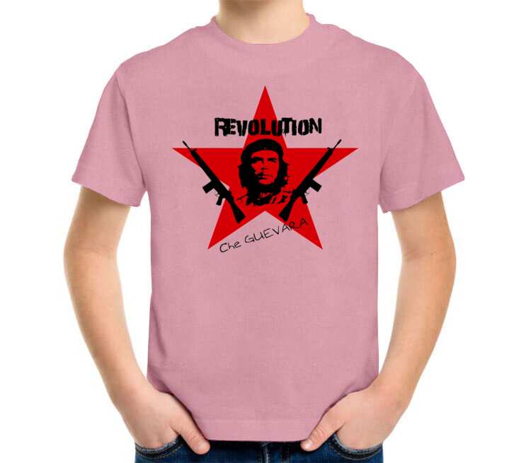 Revolution детская футболка с коротким рукавом (цвет: розовый меланж)