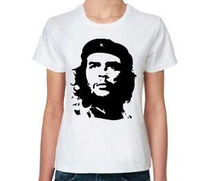 Че Гевара женская футболка с коротким рукавом (цвет: белый)