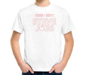 Steve Jobs детская футболка с коротким рукавом (цвет: белый)