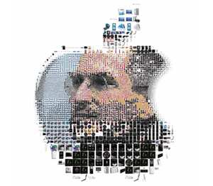 Steve Jobs кружка с кантом (цвет: белый + голубой)