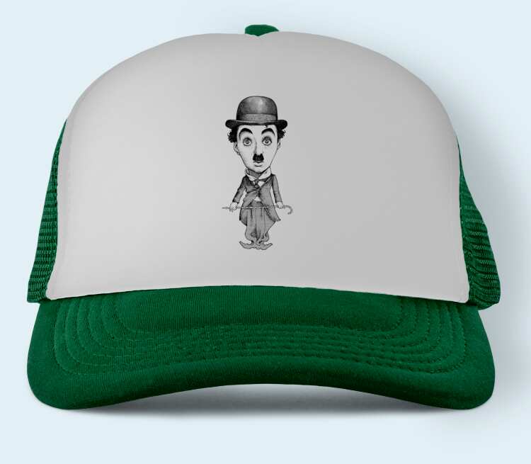 Charlie Chaplin бейсболка (цвет: зеленый)
