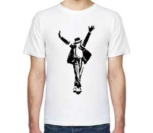 Майкл Джексон (Michael Jackson) мужская футболка с коротким рукавом (цвет: белый)