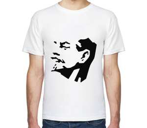 Ленин мужская футболка с коротким рукавом (цвет: белый)