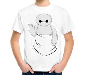 Baymax (Город Героев) детская футболка с коротким рукавом (цвет: белый)