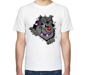 Bulldog мужская футболка с коротким рукавом (цвет: белый)