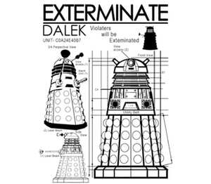 Dalek - Exterminate бейсболка (цвет: зеленый)