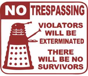 No Trespassing детская футболка с коротким рукавом (цвет: белый)