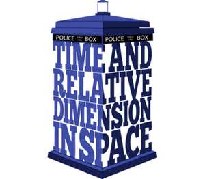 Time and relative dimension in space кружка с кантом (цвет: белый + синий)
