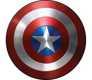 Капитан Америка Щит  - Captain America бейсболка (цвет: белый)