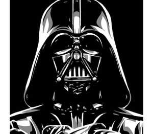 Darth Vader - Дарт вейдер, Стар варс кружка с кантом (цвет: белый + бордовый)
