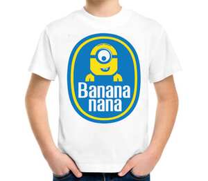 Banana nana детская футболка с коротким рукавом (цвет: белый)