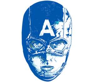 Captain America мужская футболка с коротким рукавом (цвет: белый)