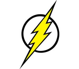 The Flash (Молния) кружка с ручкой в виде пингвина (цвет: белый)
