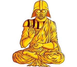 Darth Budda (Star Wars) бейсболка (цвет: желтый)
