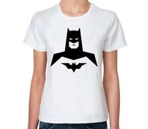 Бэтмен (Batman) женская футболка с коротким рукавом (цвет: белый)