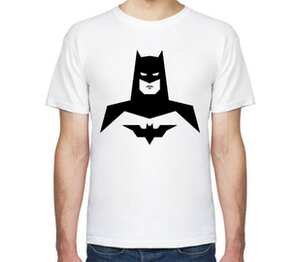 Бэтмен (Batman) мужская футболка с коротким рукавом (цвет: белый)