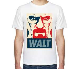 Walter White (Breaking Bad) мужская футболка с коротким рукавом (цвет: белый)