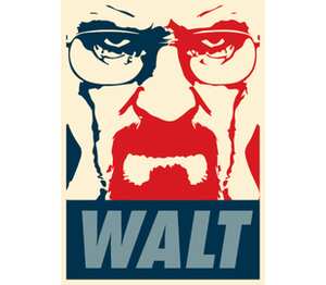 Walter White (Breaking Bad) мужская футболка с коротким рукавом (цвет: белый)
