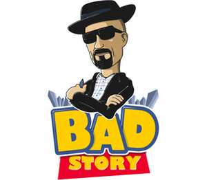 Breaking Bad x Toy Story коврик для мыши круглый (цвет: белый)
