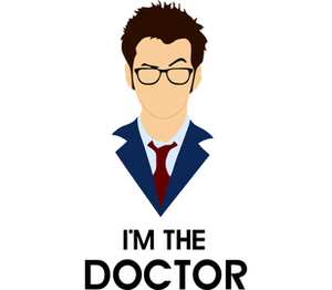 Doctor Who - im the doctor подушка (цвет: белый)
