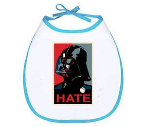 Darth Vader (Obey) слюнявчик (цвет: белый + синий)