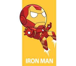 Iron Man (Железный человек) кружка с кантом (цвет: белый + голубой)