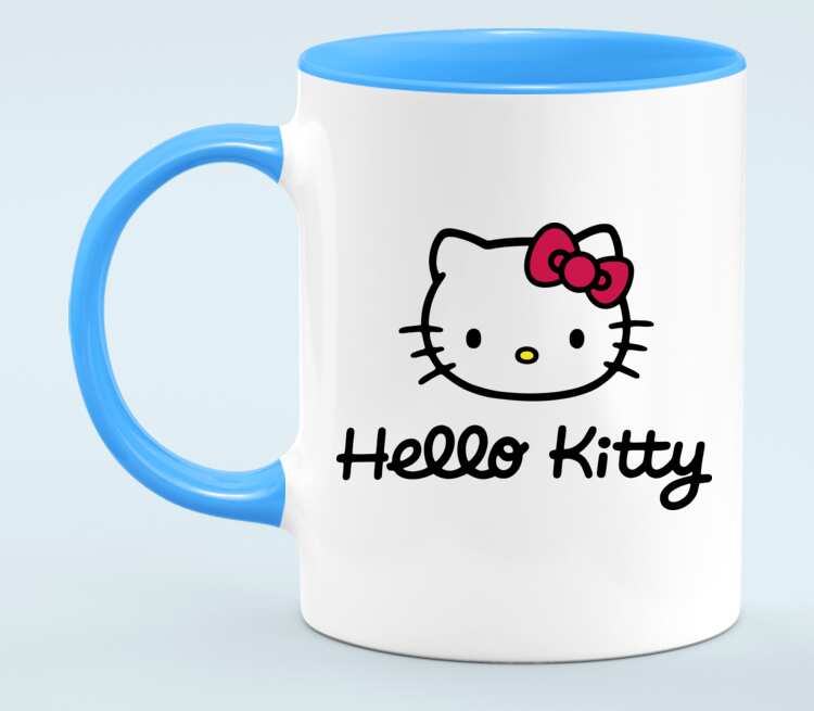 Голубая hello kitty. Кружка Хэллоу Китти. Мерч Хеллоу Китти. Кружка с Хеллоу Китти. Мини Кружка Хеллоу Кити.