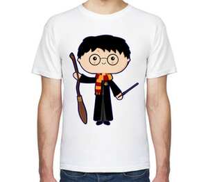Гарри Поттер (Harry Potter) мужская футболка с коротким рукавом (цвет: белый)