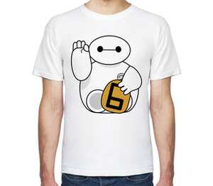 Баймакс (Манэки-Нэко) мужская футболка с коротким рукавом (цвет: белый)