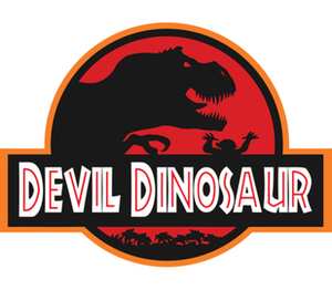 Дьявол Динозавр (Парк Юрского Периода) детская футболка с коротким рукавом (цвет: белый)