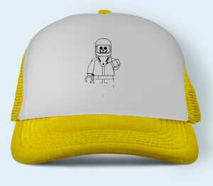 Лего Космонавт бейсболка (цвет: желтый)