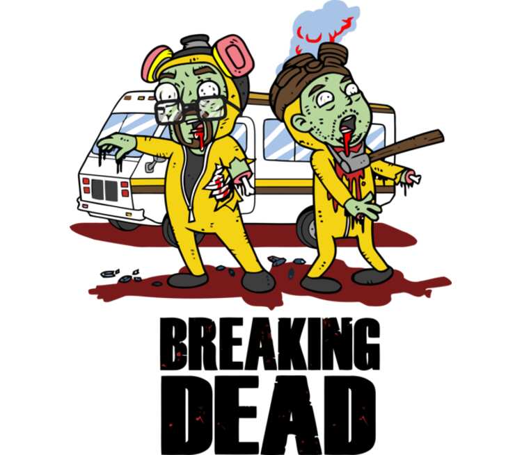 Папа зомби. Наклейки на авто Breaking Bad Walking Dead.