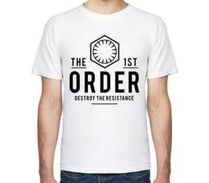 Первый орден (Звездные Войны) мужская футболка с коротким рукавом (цвет: белый)
