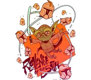 Yoda  кружка хамелеон двухцветная (цвет: белый + оранжевый)