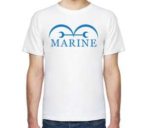 Marine мужская футболка с коротким рукавом (цвет: белый)